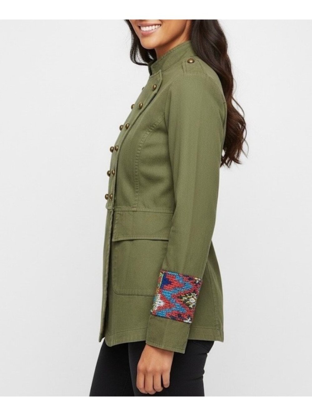 RARE Jen's Pirate Booty Embroidered Military Jacket XS| Boho Coastal Cowgirl 70s - Picture 5 of 16